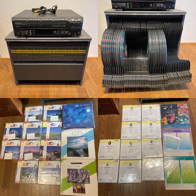 Pioneer  カラオケ レーザーディスク プレイヤー 収納ボックスレーザーディスク100枚