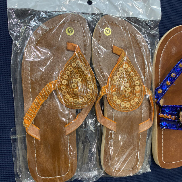 アジアンテイストサンダル　2足セット レディースの靴/シューズ(サンダル)の商品写真