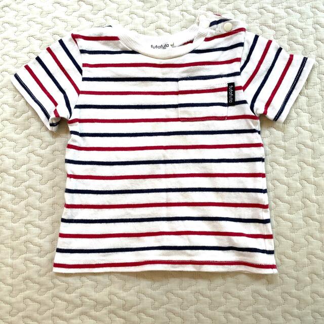 futafuta(フタフタ)のフタフタ　ボーダーTシャツ　80 キッズ/ベビー/マタニティのベビー服(~85cm)(Ｔシャツ)の商品写真