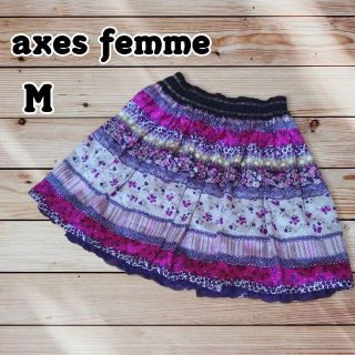 アクシーズファム(axes femme)のaxesfemme 小花柄 ミニスカート カワイイ(ミニスカート)