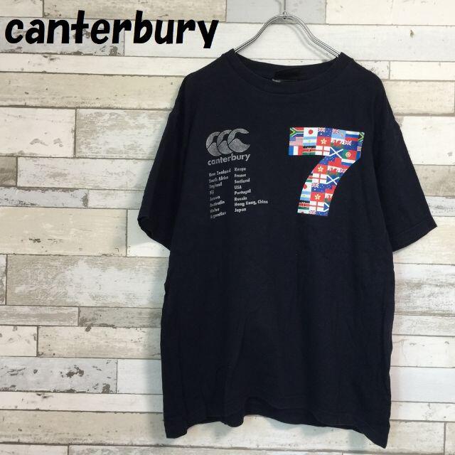 CANTERBURY(カンタベリー)の【人気】カンタベリー 国旗柄 プリントTシャツ ブラック サイズL メンズのトップス(Tシャツ/カットソー(半袖/袖なし))の商品写真