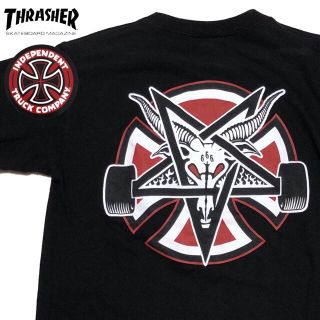 インディペンデント(INDEPENDENT)の＊2136 independent Thrasher コラボ　Tシャツ(Tシャツ/カットソー(半袖/袖なし))