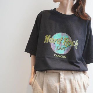 【580】ヴィンテージ Tシャツ Hard Rock Cafe カンクー(Tシャツ(半袖/袖なし))