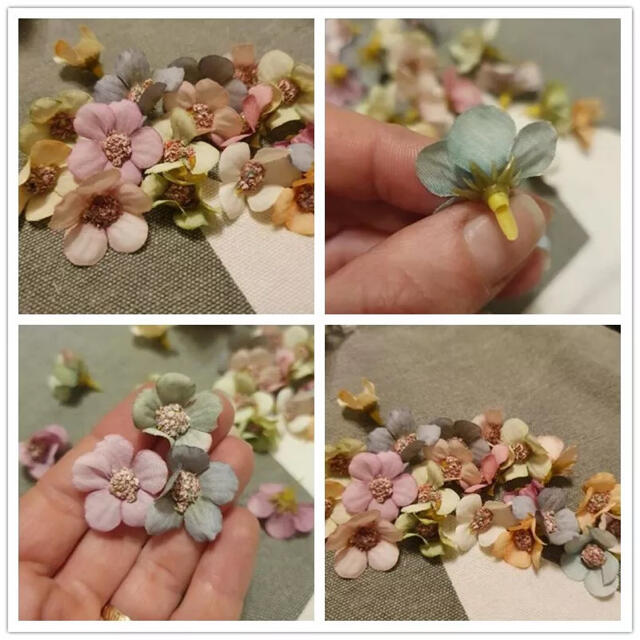 デイジー造花A 1.5-2㎝ 100個② ハンドメイドの素材/材料(各種パーツ)の商品写真