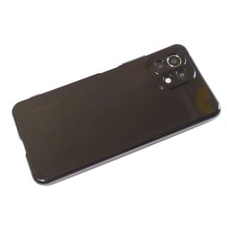 Xiaomi Mi 11 Lite 5G 半透明ブラックTPUケース レンズ保護(Androidケース)