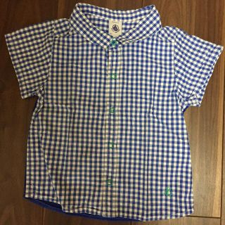 プチバトー(PETIT BATEAU)のプチバトー シャツ 12m/74cm(シャツ/カットソー)