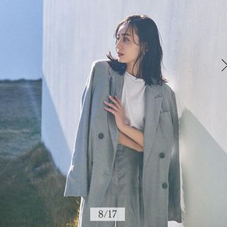 新品未使用タグ付き】anuans アニュアンス リネンダブルジャケット