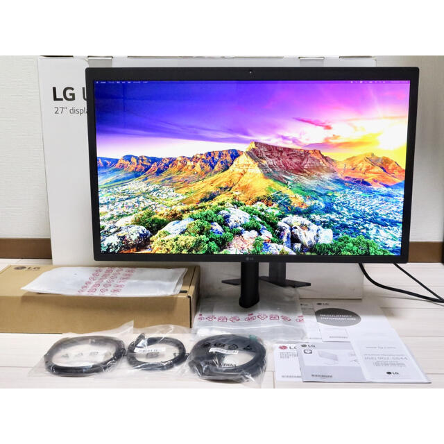 LG Electronics(エルジーエレクトロニクス)のLG 5K 27MD5KL-B UltraFine For Mac USB-C スマホ/家電/カメラのPC/タブレット(ディスプレイ)の商品写真