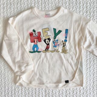 フタフタ(futafuta)の♡レトロミッキー　HEY! 白　120♡(Tシャツ/カットソー)