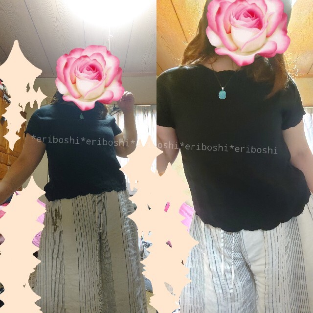 nest Robe(ネストローブ)のnest  Robeネストローブ◆スカラップがガーリーなカットソー レディースのトップス(Tシャツ(半袖/袖なし))の商品写真