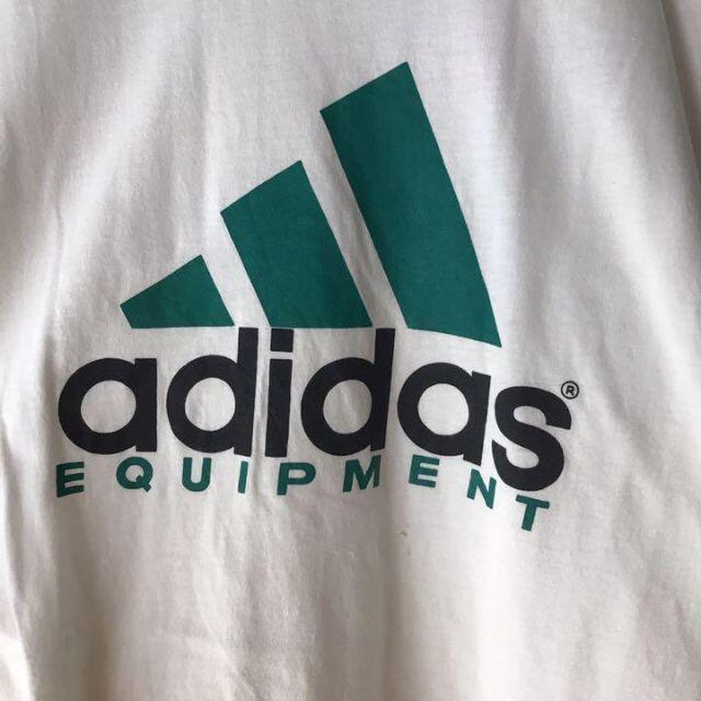 adidas(アディダス)のUS古着adidas アディダス☆エキップメントビッグロゴTシャツ90s メンズのトップス(Tシャツ/カットソー(半袖/袖なし))の商品写真