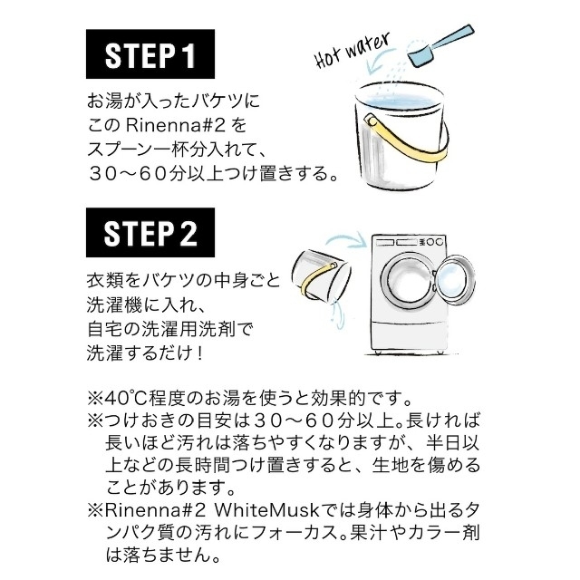 リネンナ　2 お試し１回分　20g インテリア/住まい/日用品の日用品/生活雑貨/旅行(洗剤/柔軟剤)の商品写真