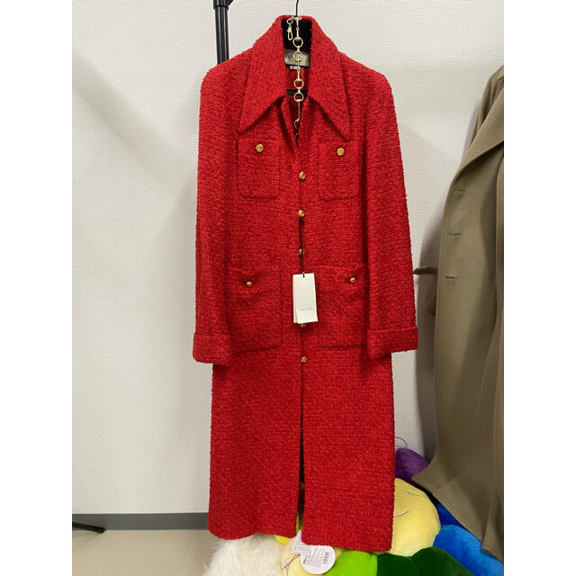 お見舞い Gucci グッチロングコート GUCCIレディースロングコート