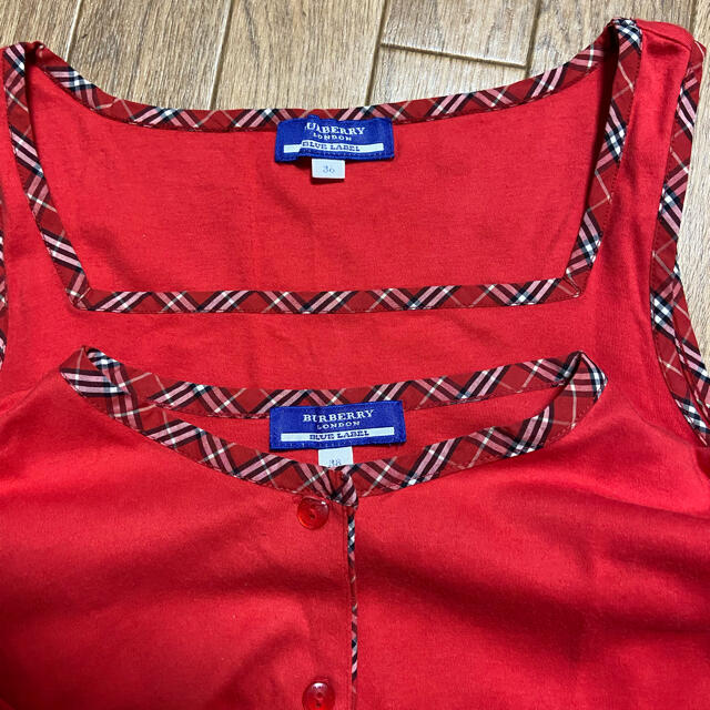 BURBERRY(バーバリー)の美品　Burberry バーバリー　ブルーレーベル　アンサンブル　 レディースのトップス(Tシャツ(長袖/七分))の商品写真