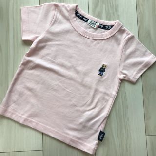 シマムラ(しまむら)の新品未使用 ポロベア Tシャツ 100 ピンク 可愛い色で男の子でも女の子でも◎(Tシャツ/カットソー)