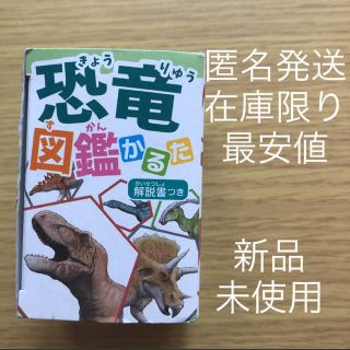 恐竜かるた　新品　未使用　匿名発送　知育玩具　最安値　組み合わせ自由(知育玩具)