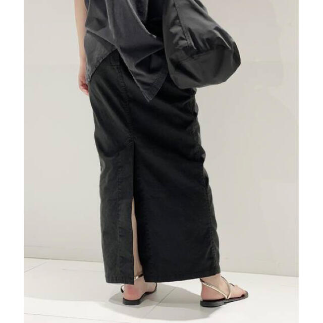 DEUXIEME CLASSE(ドゥーズィエムクラス)のAP STUDIO ウォッシュ タイトスカート  36 レディースのスカート(ロングスカート)の商品写真