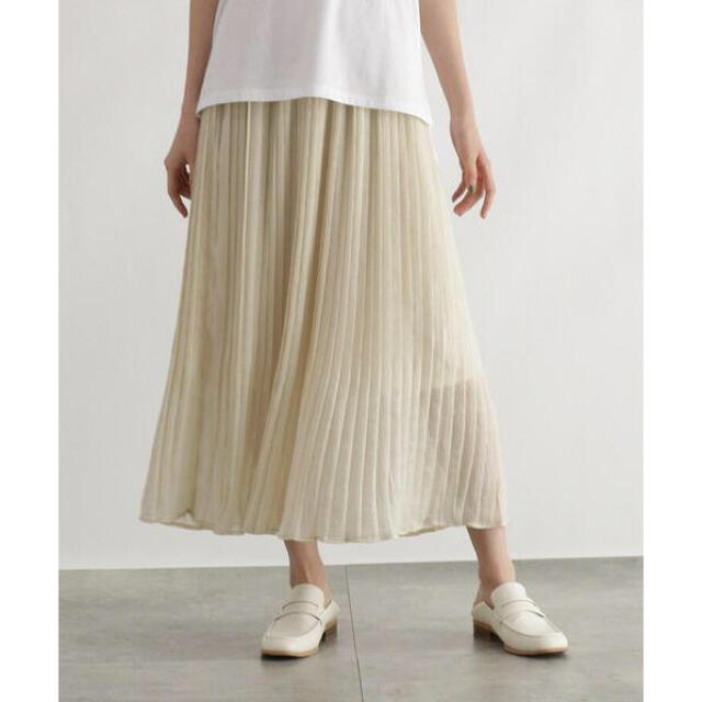 OZOC(オゾック)の値下げ 新品 オゾック シアー プリーツ スカート レディースのスカート(ロングスカート)の商品写真