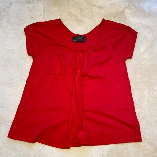 ザラ(ZARA)のZARA WOMAN 赤　レッド　カットソー　半袖(カットソー(半袖/袖なし))