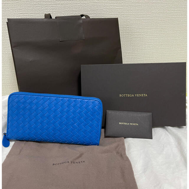 bottega veneta 長財布 青