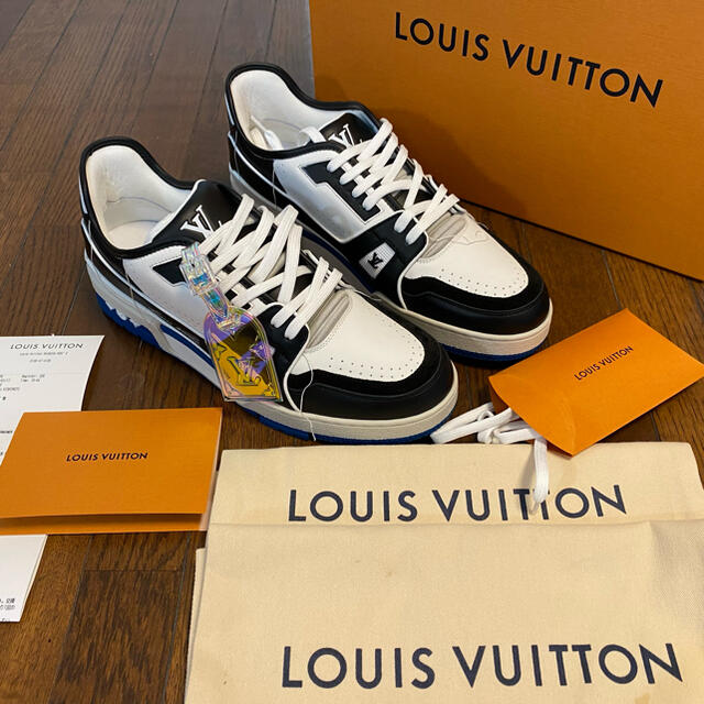 【8】LV louis vuittonルイヴィトントレイナースニーカー  パンダBK9U8PPC