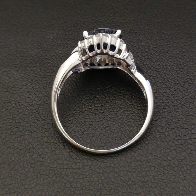 Pt900✨サファイア2.61ct✨ダイヤ0.43ct✨めちゃ綺麗✨リング