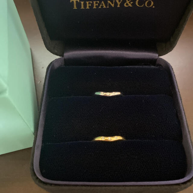 Tiffany & Co. - 専用！美品！ティファニー エルサ ペレッティ カーブド 3P ダイヤ　指輪　2点