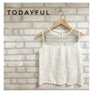 トゥデイフル(TODAYFUL)のTODAYFUL レディース ノースリーブ レース カットソー F アイボリー(カットソー(半袖/袖なし))