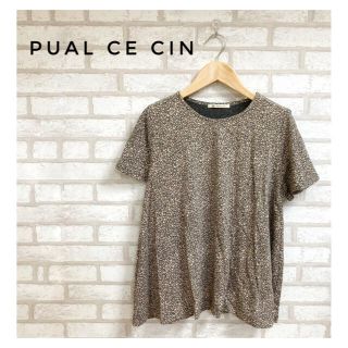 ピュアルセシン(pual ce cin)のPUAL CE CIN レディース カットソー グレー FREE 花柄(カットソー(半袖/袖なし))