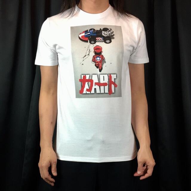 【ジャパニメーション】新品 マリオ カート AKIRA アレンジ Tシャツ