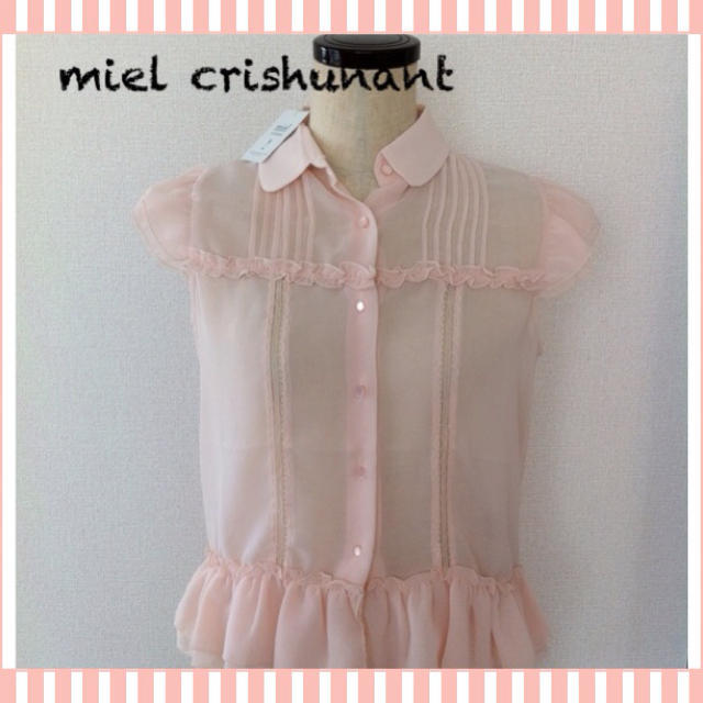 Miel Crishunant(ミエルクリシュナ)の♡新品（タグ付き）ミエルクリシュナ♡ レディースのトップス(シャツ/ブラウス(半袖/袖なし))の商品写真