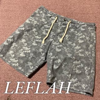 LEFLAH 総柄　セットアップ　ワニマ　シャツ　ハーフパンツ　上下セット