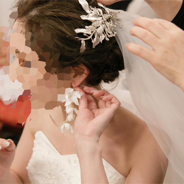 bridemeヘッドパーツ　アクセサリー ハンドメイドのウェディング(ヘッドドレス/ドレス)の商品写真