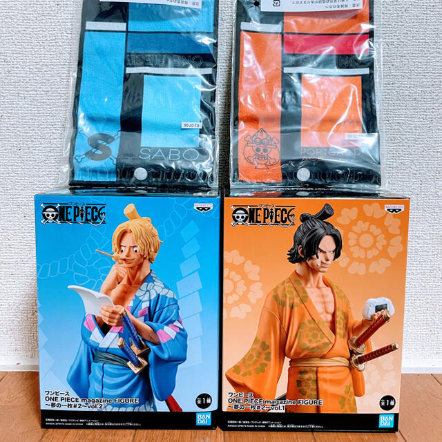 BANPRESTO(バンプレスト)のONE PIECE magazine FIGURE  エース＆サボ【おまけ付き】 エンタメ/ホビーのフィギュア(アニメ/ゲーム)の商品写真