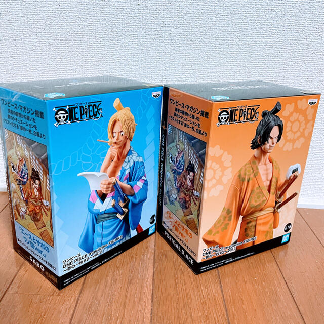 BANPRESTO(バンプレスト)のONE PIECE magazine FIGURE  エース＆サボ【おまけ付き】 エンタメ/ホビーのフィギュア(アニメ/ゲーム)の商品写真