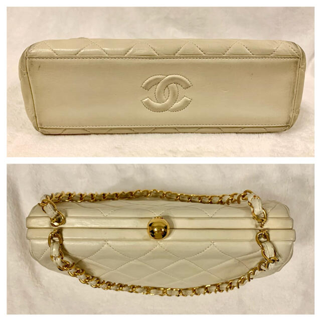 CHANEL(シャネル)のCHANEL シャネル マトラッセ がま口バッグ ヴィンテージ　ハンドバッグ レディースのバッグ(ハンドバッグ)の商品写真