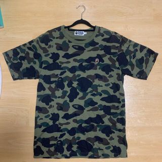 アベイシングエイプ(A BATHING APE)のアベイシングエイプ　bape グリーンカモ　tee サイズXL(Tシャツ/カットソー(半袖/袖なし))