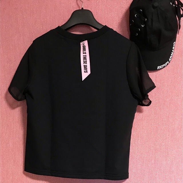 新品 PINK LATTE ピンクラテ S/160 重ね着風 半袖トップス さらに