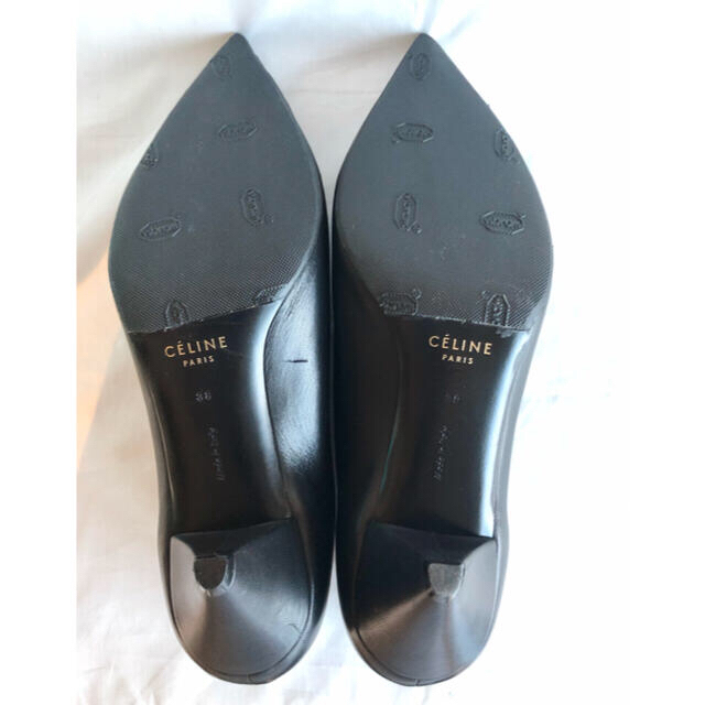 celine - 美品◇CELINE エッセンシャル Vネック パンプス 38 セリーヌ