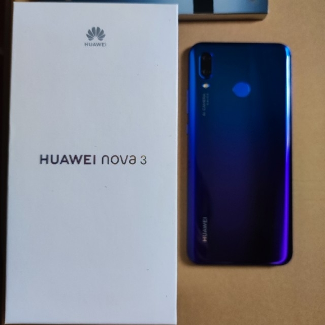 HUAWEI(ファーウェイ)のnova3 バッテリー交換済 スマホ/家電/カメラのスマートフォン/携帯電話(スマートフォン本体)の商品写真