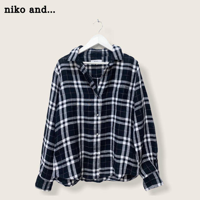 niko and...(ニコアンド)の【niko  and…】チェックブラウス　シャツ　ニコアンド レディースのトップス(シャツ/ブラウス(長袖/七分))の商品写真