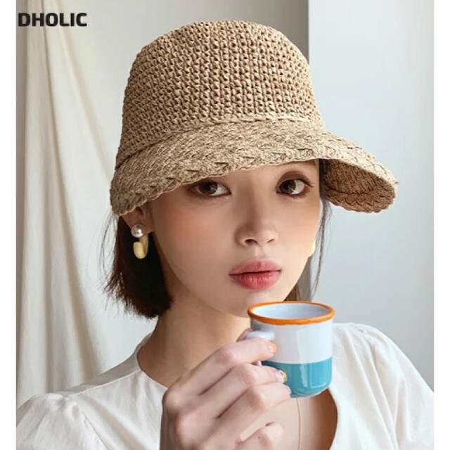 dholic(ディーホリック)のDHOLIC ペーパーヤーンキャップ レディースの帽子(麦わら帽子/ストローハット)の商品写真