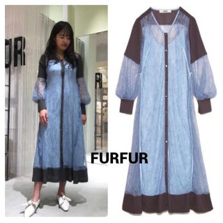 ファーファー(fur fur)のFURFUR レースガウンワンピース(ロングワンピース/マキシワンピース)