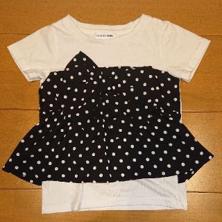 グローバルワーク(GLOBAL WORK)のグローバルワーク ドット ビスチェ風 トップス Tシャツ(Tシャツ/カットソー)