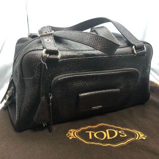 トッズ(TOD'S)の【美品】TOD'S(トッズ) ダークブラウン レザー ショルダーバッグ(ショルダーバッグ)