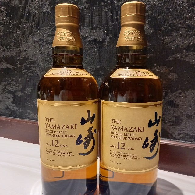 サントリー(サントリー)のサントリー山崎12年シングルモルトウイスキー 43度 700ml×2本セット 食品/飲料/酒の酒(ウイスキー)の商品写真