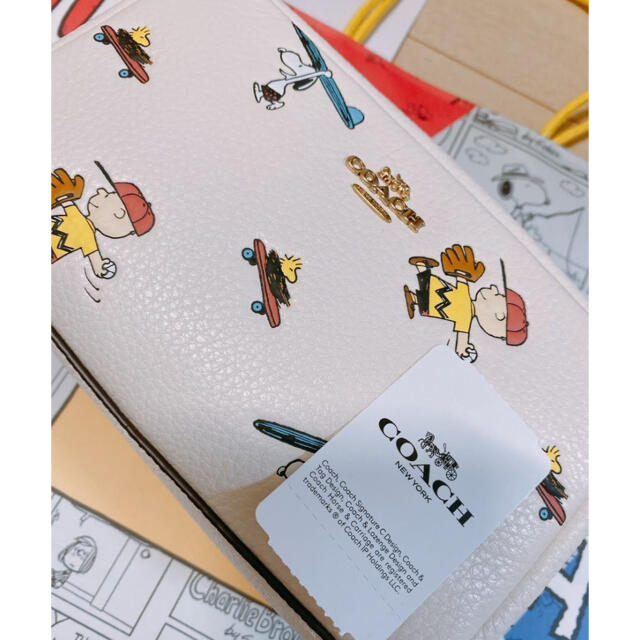 COACH(コーチ)の送料込　納品書有　メンテナンス可　完売品　新品　コーチ スヌーピー ポーチ  レディースのファッション小物(ポーチ)の商品写真