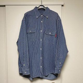 ステューシー(STUSSY)の希少 80s stussy BDシャツ ストライプ 黒タグ(シャツ)