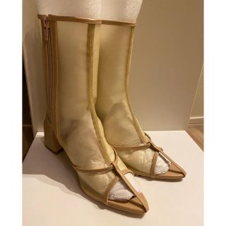 アメリヴィンテージ メッシュブーツ ベージュ S-