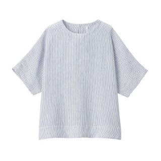 ムジルシリョウヒン(MUJI (無印良品))の無印良品　オーガニックリネン洗いざらし半袖ブラウス(シャツ/ブラウス(半袖/袖なし))